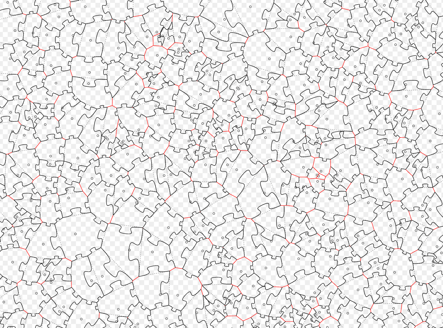 random voronoi tesselation
